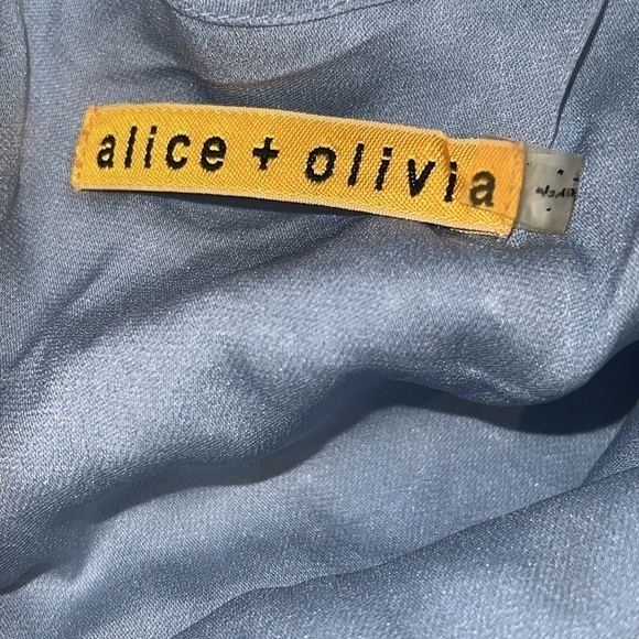 ALICE + Olive blue open back cut out lace dress size XS - Picture 12 of 16